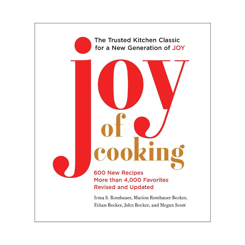 英文原版 Joy of Cooking 厨艺之乐 从食材到工序 精装全新修订版 鹅毛笔奖烹饪类图书奖 美国民间烹饪宝典 进口英语原版书籍