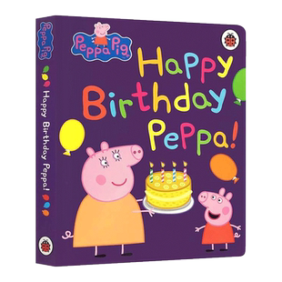 Peppa Pig Happy Birthday Peppa 生日快乐粉红猪小妹 小猪佩奇 英文原版儿童精装图画故事书 进口英语书籍