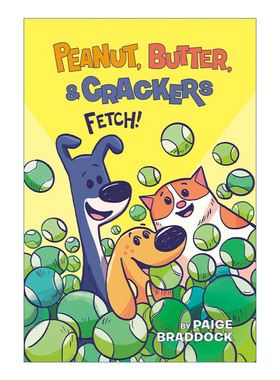 英文原版 Fetch! Peanut  Butter  and Crackers 02 花生，黄油和饼干系列2 去拿来 儿童幽默漫画 Paige Braddock 英文版进口书籍
