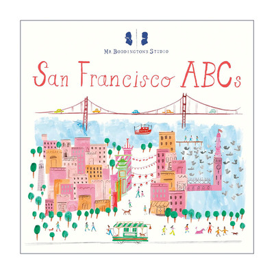 英文原版 Mr.Boddington's Studio San Francisco ABCs 旧金山 儿童字母学习城市景观绘本 纸板书 英文版 进口英语原版书籍