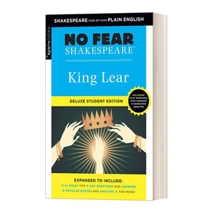 Fear 豪华学生版 进口英语原版 Lear 别怕莎士比亚 Student Deluxe King 书籍 英文版 李尔王 Shakespeare 英文原版 Edition