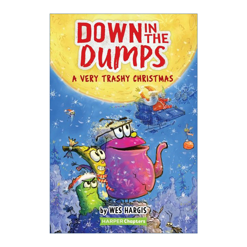 英文原版 Down in the Dumps #3 A Very Trashy Christmas 垃圾场里的友谊故事系列3 糟糕圣诞节 英文版 进口英语原版书籍