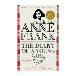 英文原版 The Diary of a Young Girl 安妮日记 含部分原始手稿 精装版 英文版 进口英语原版书籍