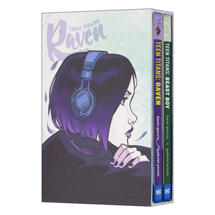 少年泰坦 乌鸦和野兽男孩HC盒集 精装 Teen Titans Raven and Beast Boy HC Box Set 英文原版儿童读物 进口英语书籍