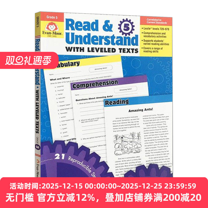 Read and Understand with Leveled Texts Grade 5 分级阅读理解练习 五年级