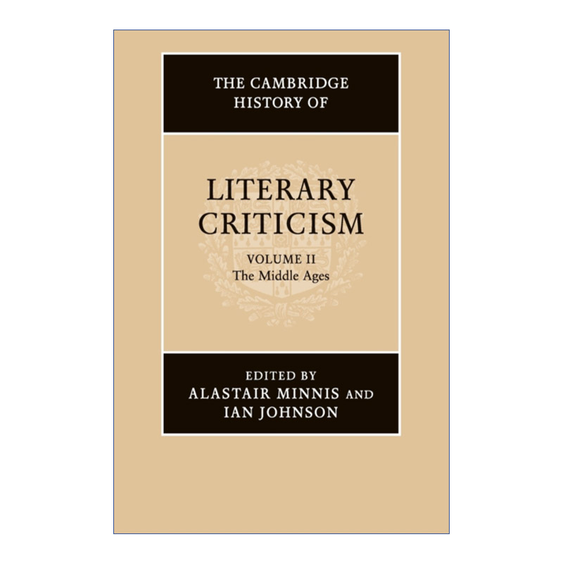 The Cambridge History of Literary Criticism 剑桥文学批评史 卷二 中世纪