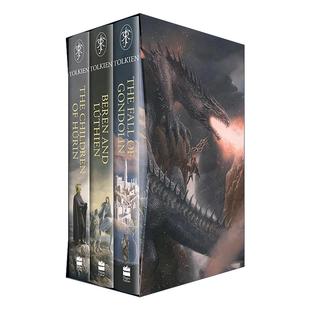 儿女 Great Middle 英文原版 中土世界 胡林 英文版 珍藏版 Tales 三册精装 伟大传说 书籍 进口英语原版 Earth The
