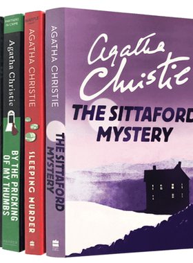 马普尔小姐探案第二季全套4册 英文原版 进口阿加莎系列 Miss Marple 魔手 煦阳岭的疑云 斯塔福特疑案英文版小说书籍