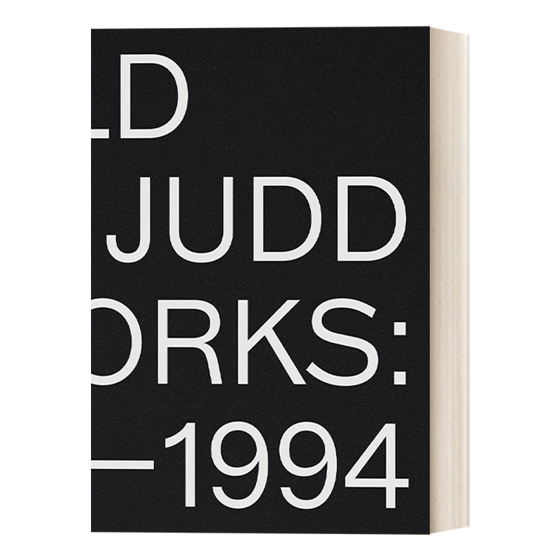 Donald Judd: Artworks 1970–1994 唐纳德贾德  1970-1994艺术作品 精装