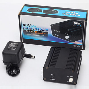 48V幻象电源电容麦克风专用供电器e300ISK得胜幻想通用声卡两路