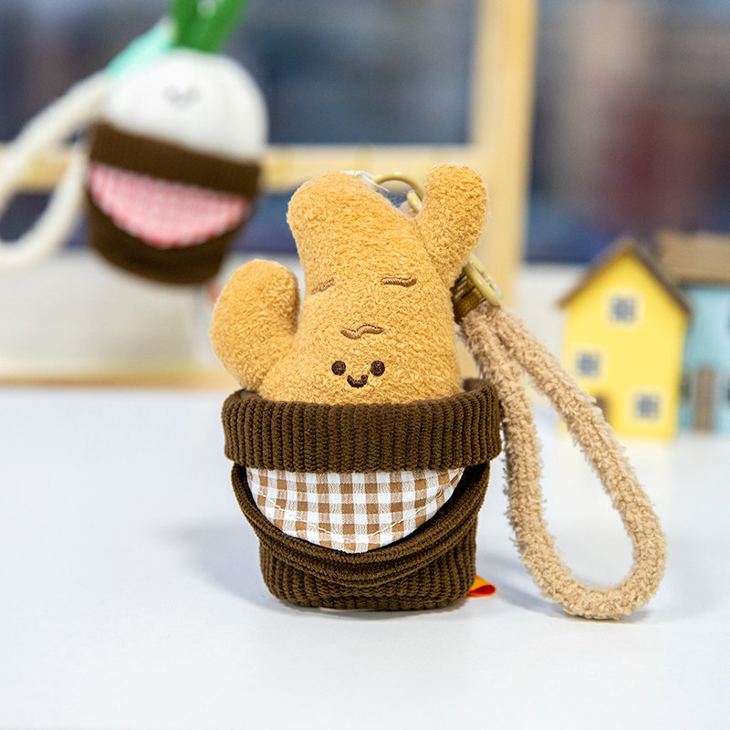 卡通可爱蔬菜玩偶生姜大蒜仿真搞怪小号小挂件布偶娃娃姜蒜组合娃