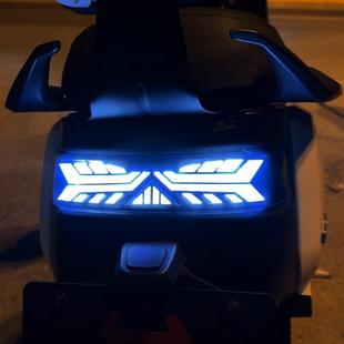 小牛电动车M+改装撒旦后尾灯MQI+S直上APP可调刹炫彩流水后灯