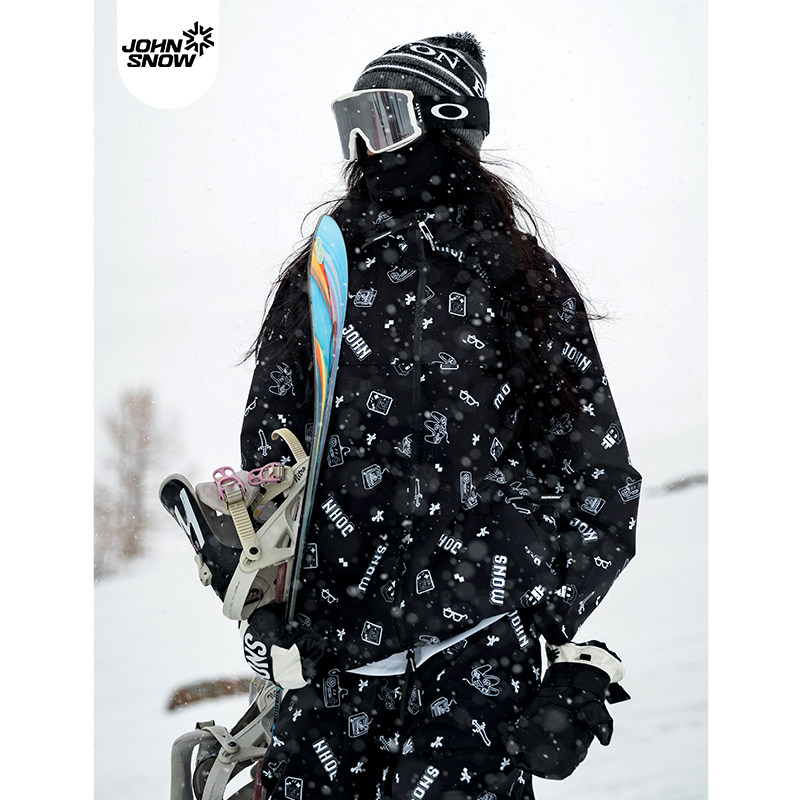john snow滑雪服2025新款单板双板滑雪套装美式数码印花外套上衣,户外/登山/野营/旅行用品,滑雪衣,淘宝优惠券,粉丝福利购,淘宝优惠卷