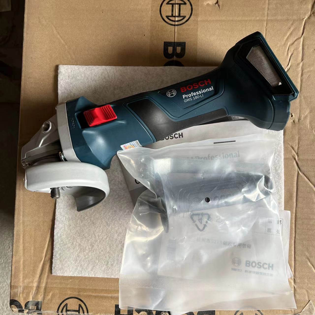 博世充电式无刷角磨机GWS180-LI