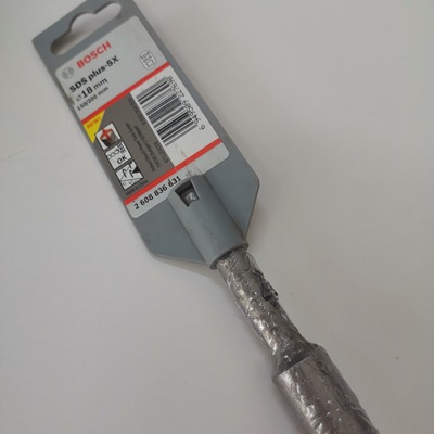 博世四坑5系电锤冲击钻头圆柄四刃钢筋混凝土打孔钻孔18x200mm