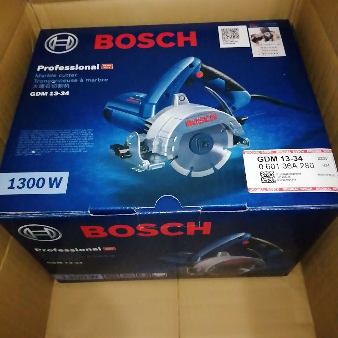 开增票 BOSCH 博世原装正品大理石锯GDM13-34多功能云石机切割机