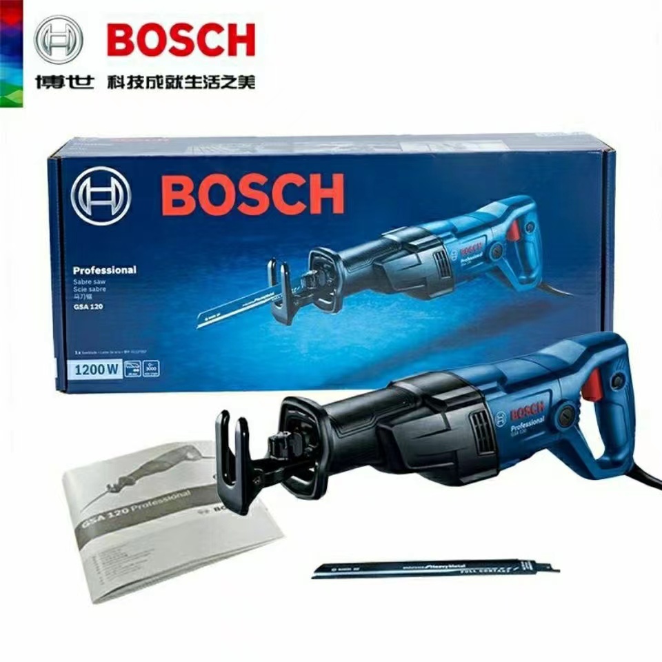 博世BOSCH马刀锯GSA120往复锯电锯调速木工金属切割机电动工具