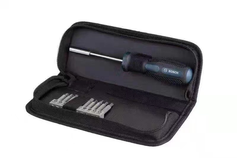 博世正品11家用多功能螺丝刀组合套装11合1便携小巧工具小型手动