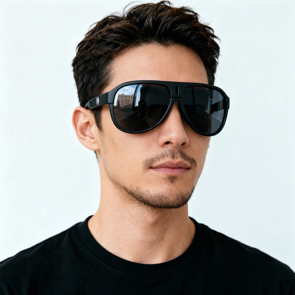 男士偏光太阳镜TR90蛤蟆镜黑色墨镜帅气男款飞行员防晒眼镜茶片