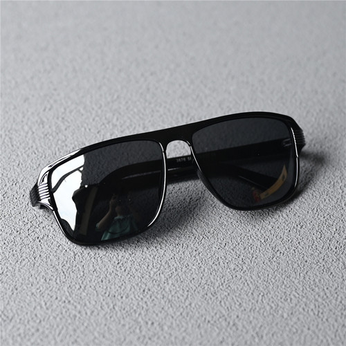 男士方形偏光太阳镜时尚超轻墨绿墨镜遮阳开车眼镜防紫外线茶色片