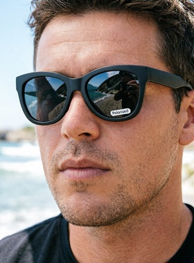 伊沃弗偏光TR90黑色墨镜太阳镜