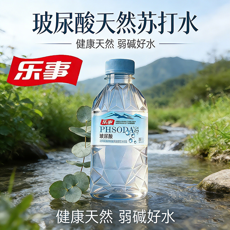 乐事透明质酸钠天然苏打水茉莉花味饮品310ml*15瓶整箱0负担