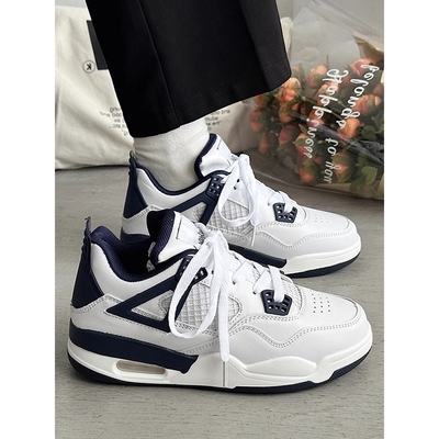 秋季aj男鞋2025新款透气板鞋潮百搭厚底增高小白鞋子运动休闲鞋女