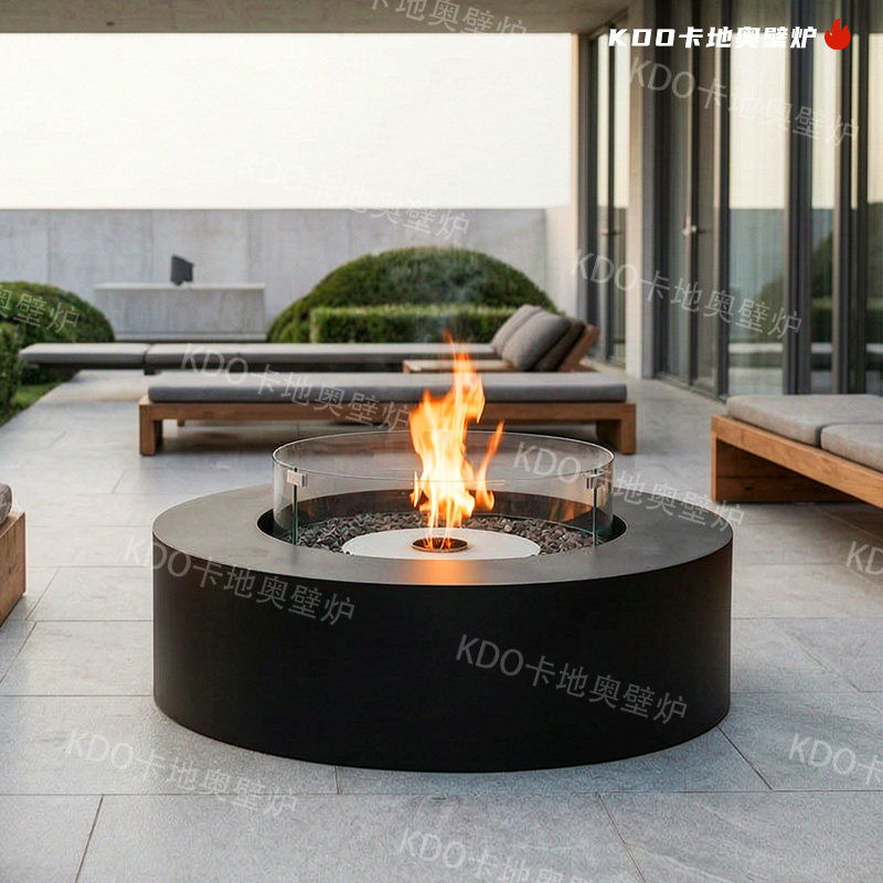 户外壁炉酒精氛围篝火炉庭院围炉茶几酒店别墅室外烧烤炉花园造景