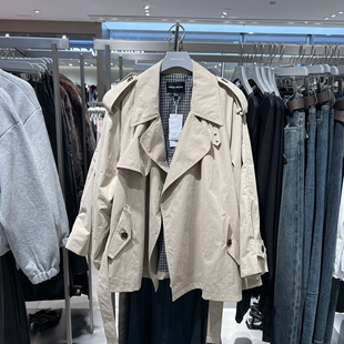 潮流复古腰带超宽松风衣外套UWJ160019 女装 UR国内代购 2026春季