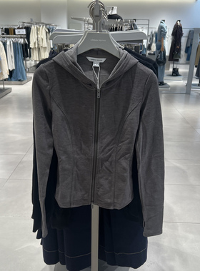 UR国内代购2025秋季女装潮流运动连帽明线修身短款外套UYV150113