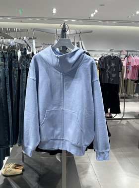 UR国内代购2025秋季女装休闲日常连帽拉链超宽松外套UYY150093