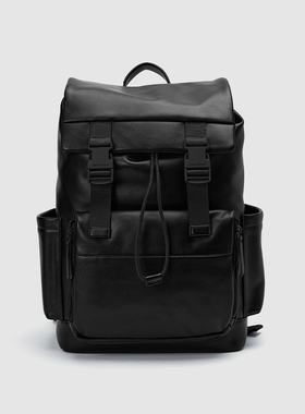 UR国内代购2025夏季男士百搭商务风通勤大容量双肩背包UAMB50101