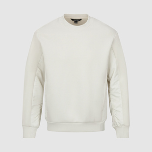 UR国内代购2025冬季男装时尚基础撞色拼接超宽松卫衣UMF450161