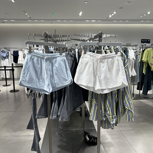 UR国内代购2025夏季女装时尚休闲松紧腰抽绳短裤UYY850166/850165