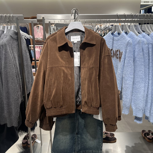 UR国内代购2025秋季女装琥珀流光风潮流工装超宽松外套UYV150078