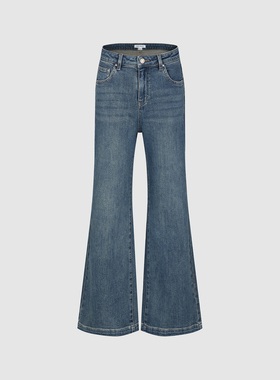 UR国内代购2026春季女装水洗猫须喇叭牛仔裤UYY860040/UYY860040