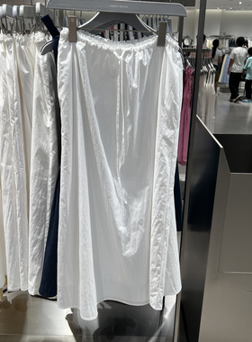 UR国内代购2025夏季女装波嬉风宽松蕾丝拼接中长款半裙UYY550016