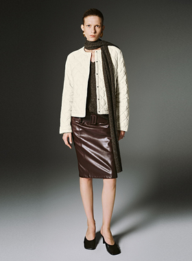 UR国内代购2025冬季女装时髦休闲菱格绗缝口袋羽绒外套UWM150033