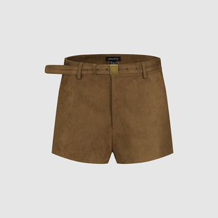 UR国内代购2026春季女装琥珀流光风复古腰带超短款短裤UWH660002