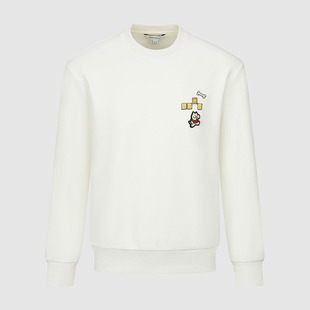 UR国内代购2025冬季男装百搭时尚趣味休闲图案圆领卫衣UUV450090