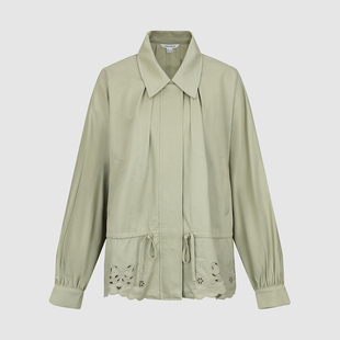 UR国内代购2026春季女装粉彩风休闲刺绣系带超宽松外套UYL160012