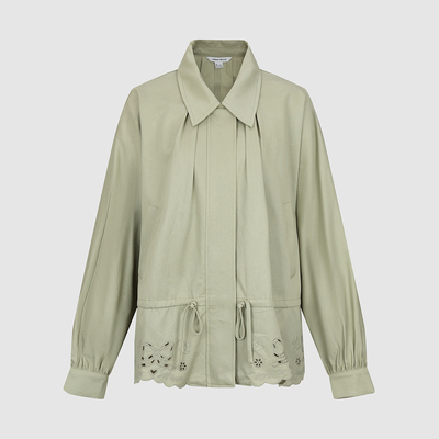 UR国内代购2026春季女装粉彩风休闲刺绣系带超宽松外套UYL160012