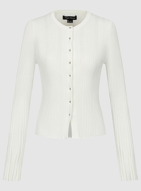 UR国内代购2026春季女装高智静奢优雅开襟圆领针织开衫UWM960017