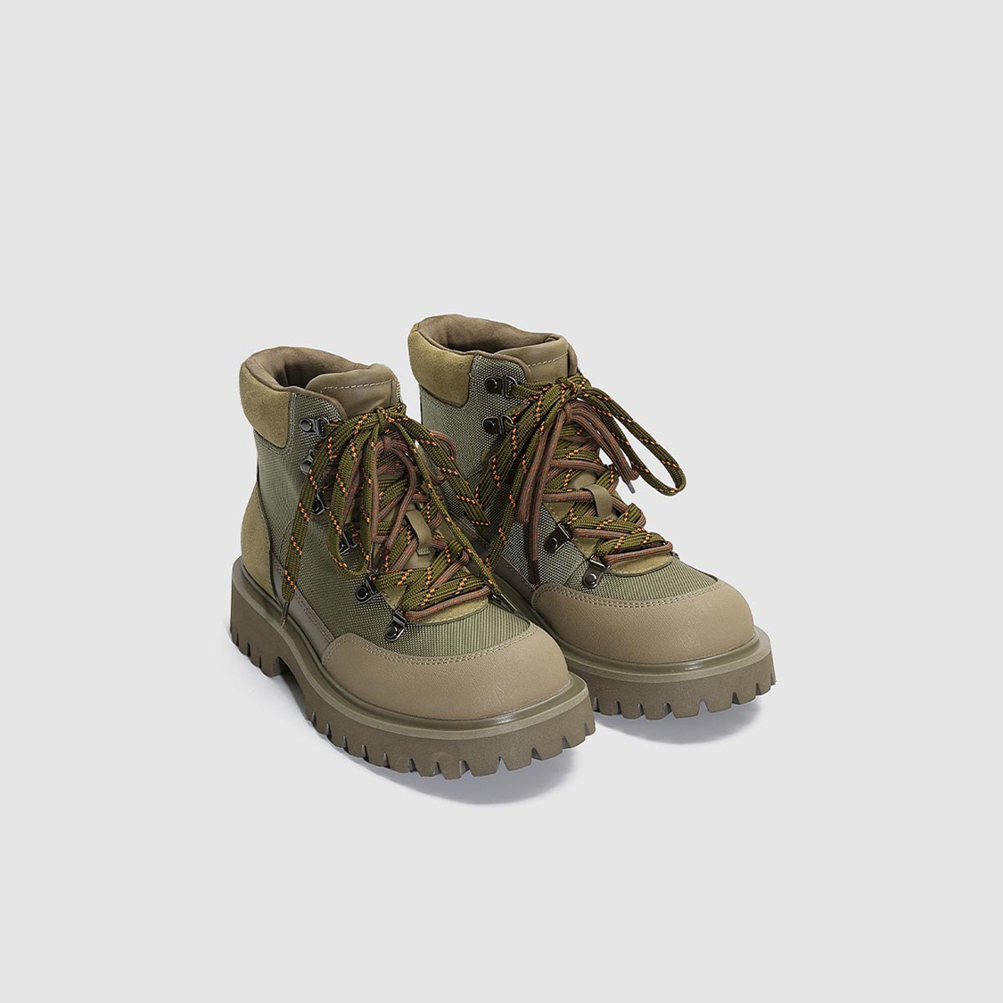 UR国内代购2025冬季男士时尚潮流百搭拼接户外圆头靴子UAJS50005