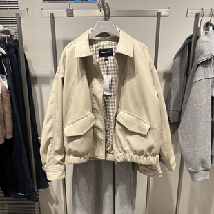 时尚 女装 简约摩登气质PU宽松外套UWU150027 2025冬季 UR国内代购