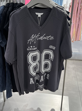 UR国内代购2025夏季女装潮流运动风字母印花T恤UYV450124/450123