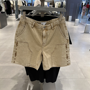 UR国内代购2025夏季男装时尚复古巴恩风百搭休闲短裤UML850059