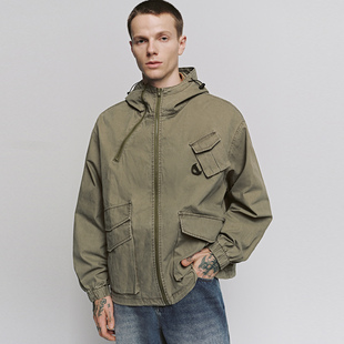 UR国内代购2025秋季男装户外工装风口袋超宽松夹克外套UML150061