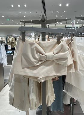 UR国内代购2025春季女装设计感立体大蝴蝶结装饰短裤UWG650026