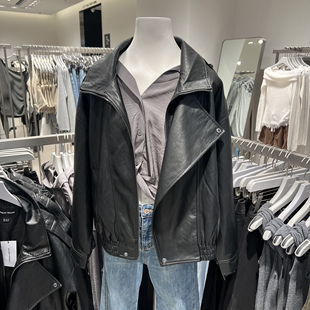 UR国内代购2025秋季女装潮流机能斜拉链立领超宽松外套UWM150061